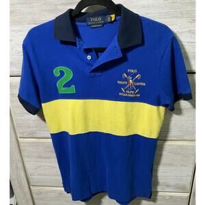 Ralph Lauren Big Pony Polo Cross Shirt - Size Small, Y2K Preppy